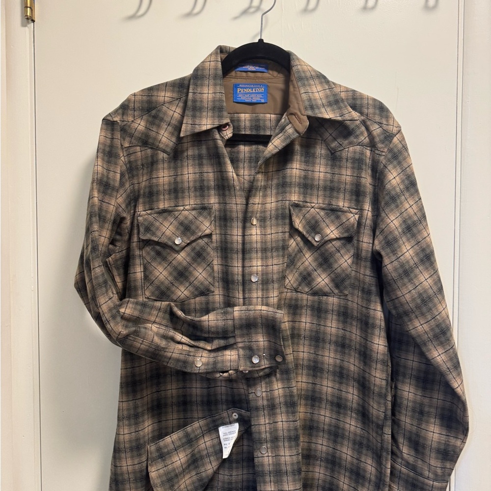 Pendleton Wool Jacket in Brown and Black